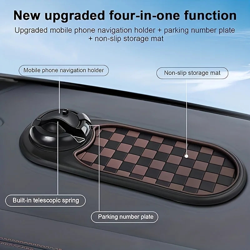 Universal Car Anti-Slip Mat With 360° Rotating Phone Holder