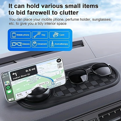 Universal Car Anti-Slip Mat With 360° Rotating Phone Holder