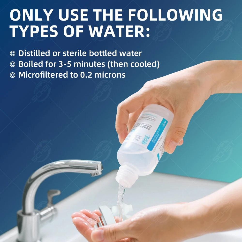 NasalClear Advanced Powered Nasal Irrigation System with 360° Rotating Double-Head